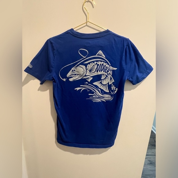 New Era Los Angeles Dodgers MLB Fish Tee, Men’s Small - Picture 4 of 8